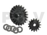 B130X22-CD  Xtreme Productions Hardened Steel Tail Gear C - D Set 130X  